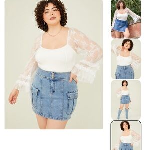 3X Arula Black Lace Bodysuit